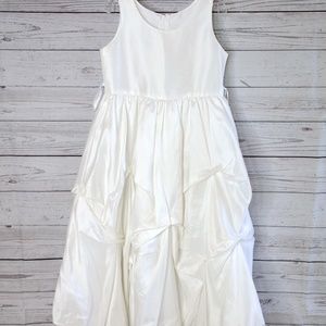 GOOD GIRL White Satin Girl's Dress